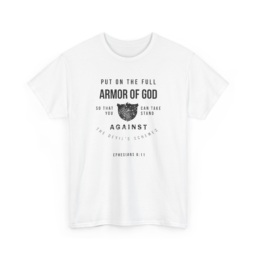 Armor of God, Light- Unisex Heavy Cotton Tee.