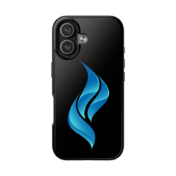 Blue Flame Tough Phone Case – Sleek Protective iPhone Cover