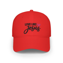 Love Like Jesus Baseball Cap — Christian Faith Hat with Heart Accent