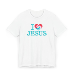 I  Jesus T-Shirt — Tie-Dye Heart Christian Tee