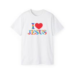 I Heart Jesus Tie-Dye T-Shirt — Christian Faith Graphic Tee