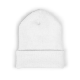 Embroidered "Jesus" Cuffed Beanie — Classic Christian Knit Hat