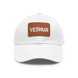 Yeshua Leather Patch Dad Hat — Christian Baseball Cap
