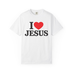 I  JESUS T-Shirt — Christian Faith Graphic Tee (Back: JESUS  ME)