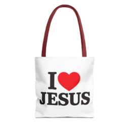 I  Jesus Tote Bag — Christian Faith Canvas Tote for Church, Gifts & Everyday Use