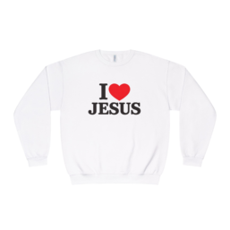 I  Jesus Crewneck Sweatshirt — Christian Faith Graphic Sweatshirt