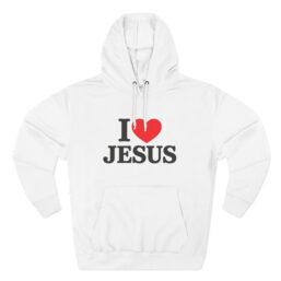 I  JESUS Hoodie — Christian Faith Pullover (Front: I  JESUS, Back: JESUS  ME)